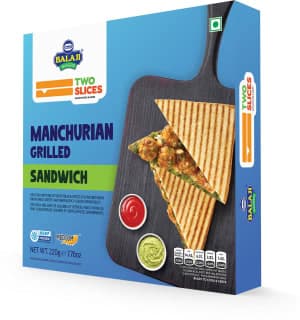 Balaji Manchurian Grilled Sandwich Two Slices Medium Spicy 220G