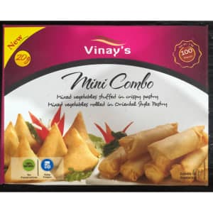 Mini Combo Spring Rolls/Samosa 100 pcs x20g